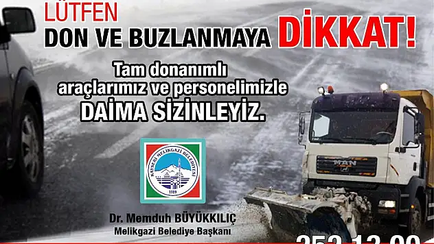 BUZLANMAYA DİKKAT