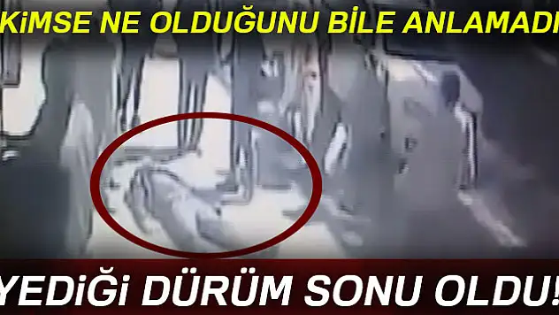 Caddede yürürken yediği dürüm sonu oldu