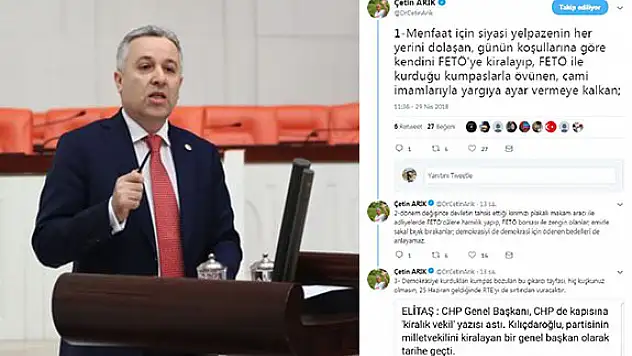 CHP'den İYİ Parti'ye geçen Arık'tan, Elitaş'a tepki