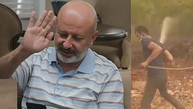 ÇOLAKBAYRAKDAR, YANGIN SÖNDÜRÜLMESİNE DESTEK VEREN KOCASİNAN EKİBİNE TEŞEKKÜR ETTİ