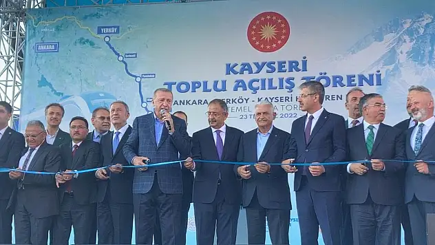 CUMHURBAŞKANI ERDOĞAN, KAYSERİ'DE TOPLU AÇILIŞ TÖRENİ GERÇEKLEŞTİRDİ