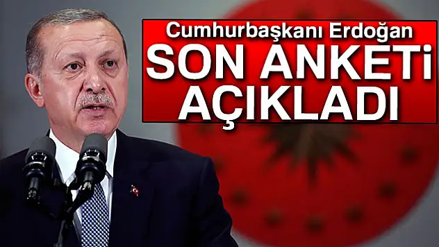 Cumhurbaşkanı Erdoğan son anketi açıkladı
