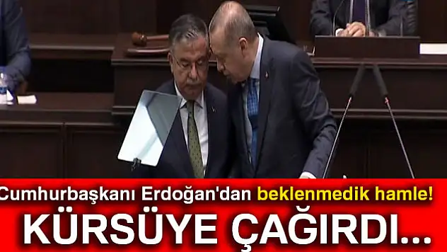 Cumhurbaşkanı Erdoğan'dan beklenmedik hamle! Kürsüye çağırdı...