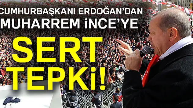 Cumhurbaşkanı Erdoğan'dan sert tepki!