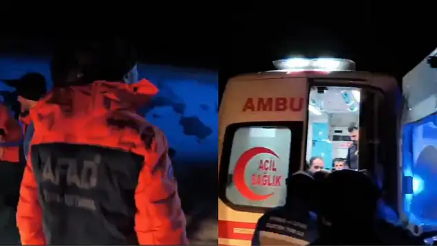 Dağda mahsur kalan 3 işçi kurtarıldı