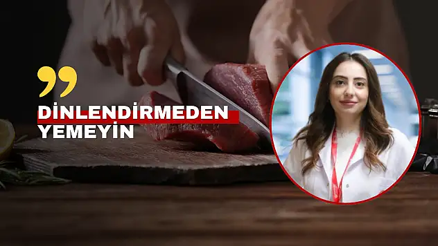 Demircan'dan kurban eti tüketiminde uyarı: Dinlendirmeden yemeyin