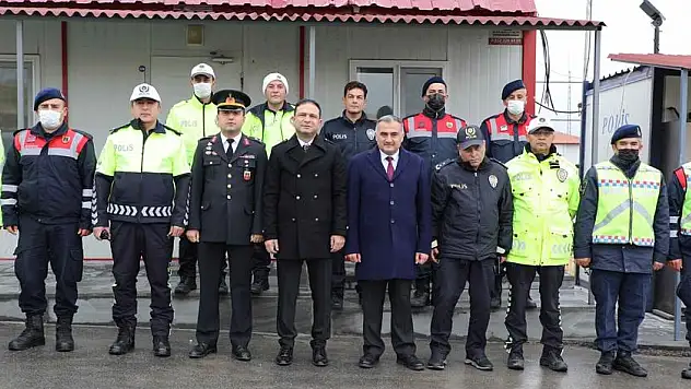 DEVELİ İLÇE PROTOKOLÜNDEN GÜVENLİK NOKTASINA ZİYARET