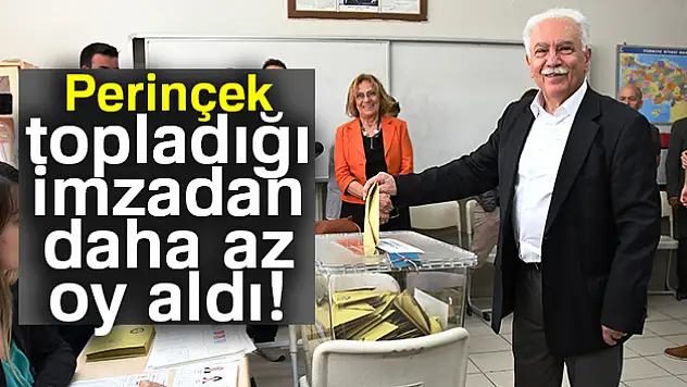 Doğu Perinçek topladığı imzadan daha az oy aldı