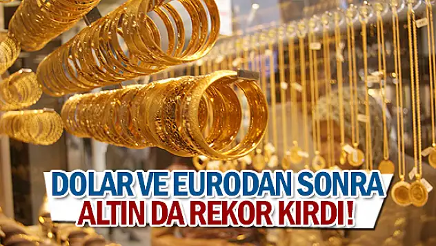 Dolar ve Eurodan Sonra Altın da Rekor Kırdı