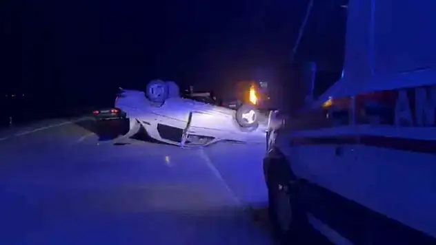 Elazığ'da otomobil takla attı: 1 yaralı
