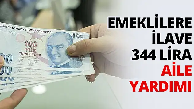 Emeklilere 344 Lira Aile Yardımı