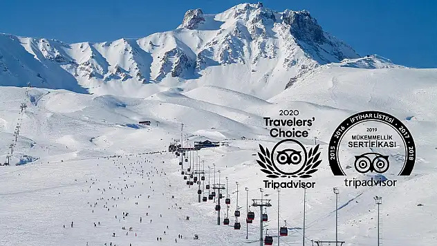 ERCİYES'E 2020 TRAVELLERS' CHOICE ÖDÜLÜ