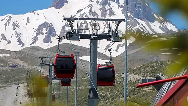 ERCİYES'TE GONDOL TELEFERİKLERİNİN ÇALIŞMA SAATİ BELLİ OLDU