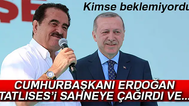 Erdoğan, seçim startını İzmir'den verdi! İbrahim Tatlısesi sahneye çağırdı