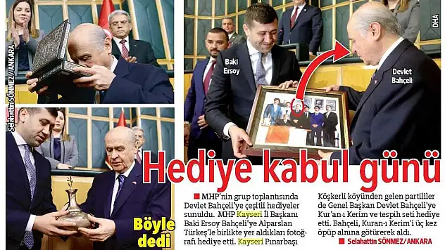 ERSOY'UN HEDİYESİ GÜNDEM OLDU