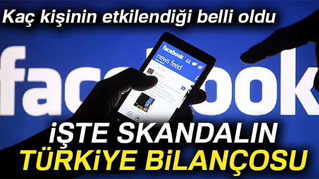 Facebook skandalından Türkiye'de etkilenen kişi sayısı belli oldu