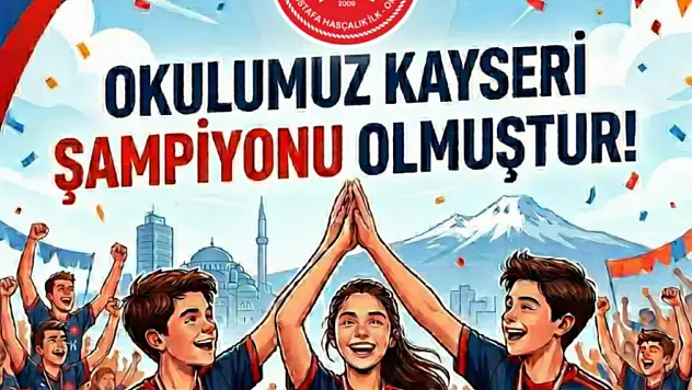 Fatma Mustafa Hasçalık Ortaokulu'ndan üç kategoride üç şampiyonluk