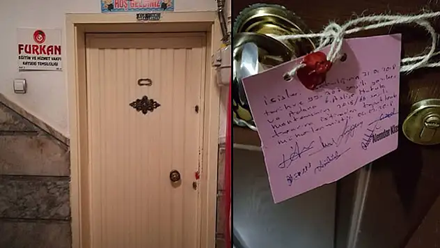 Furkan Vakfı'nın Kayseri şubesi mühürlendi
