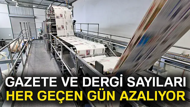 Gazete ve dergi sayıları her geçen gün azalıyor