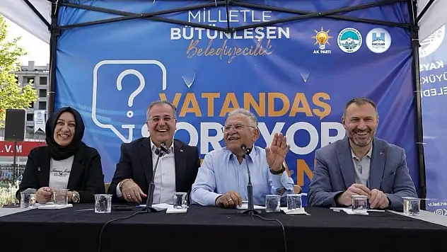 Hacılar'da vatandaş sordu Büyükkılıç yanıtladı