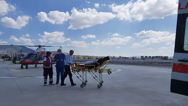 HAVA AMBULANSI HIZIR GİBİ YETİŞTİ