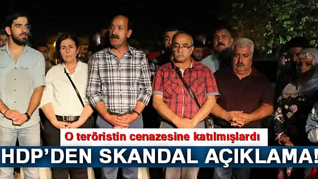 HDP'den skandal açıklama! Terörist cenazesine katılan vekillere..