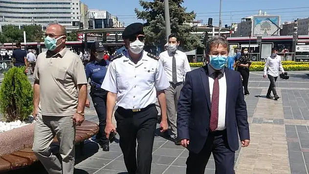 İL SAĞLIK MÜDÜRÜ BENLİ, MASKE DENETİMİ YAPTI
