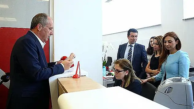 İnce'den Cumhurbaşkanı Adaylarına Bağış