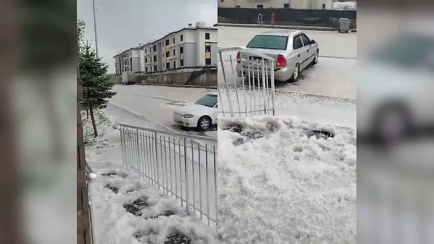 İncesu'da dolu yağışı hayatı olumsuz etkiledi