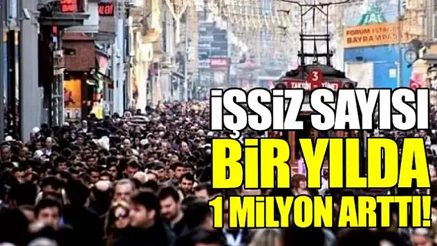 İşsiz Sayısı 1 Milyon Kişi Arttı