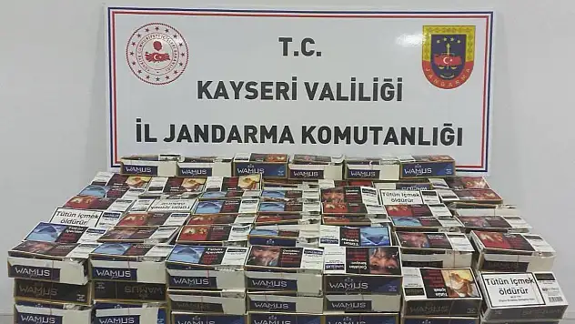 JANDARMA OPERASYONUYLA 40 BİN DOLU MAKARON ELE GEÇİRİLDİ