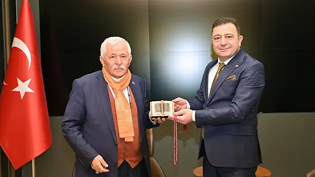 KAY TV Genel Yayın Yönetmeni Açıkgöz'den Başkan Yalçın'a ziyaret