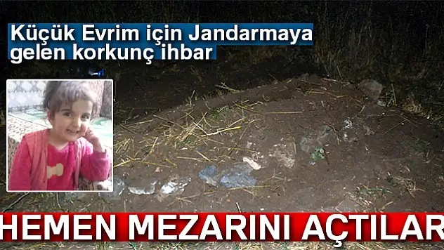 Kayıp Evrim dedesinin mezarında arandı