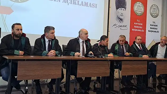 KAYSERİ BAROSU, YÜCE VE ÖZBEK'E YAPILAN SALDIRIYI KINADI