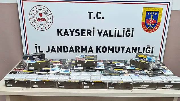 Kayseri'de 10 bin adet içi tütün doldurulmuş makaron ele geçirildi
