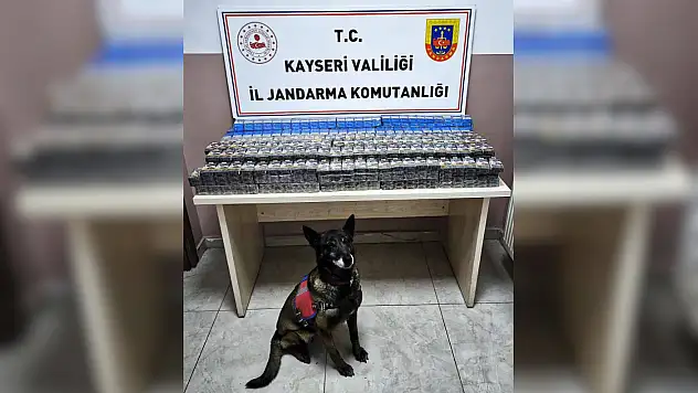 Kayseri'de 2 TIR'da kaçak sigara ele geçirildi
