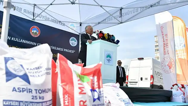 Kayseri'de çiftçilere 360 tonluk tohum desteği
