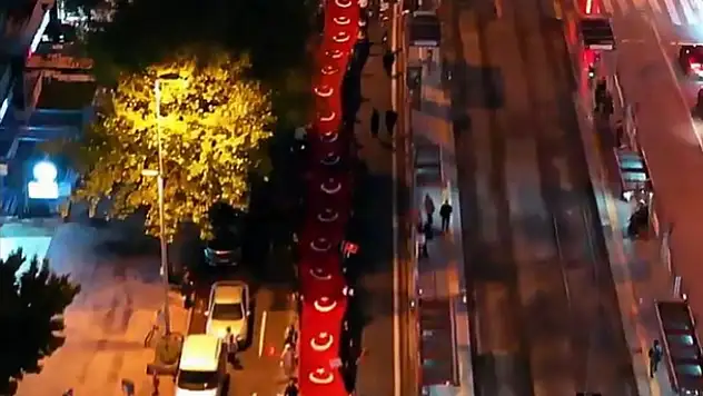 Kayseri'de Fener Alayı yürüyüşüne yoğun ilgi