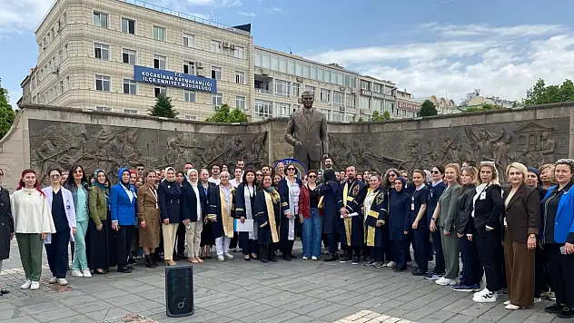 Kayseri'de Hemşirelik Haftası kapsamında çelenk töreni gerçekleşti