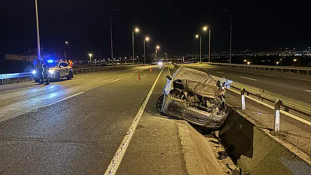 Kayseri'de iki otomobilin çarpıştığı kazada 3 yaşındaki bebek yaralandı