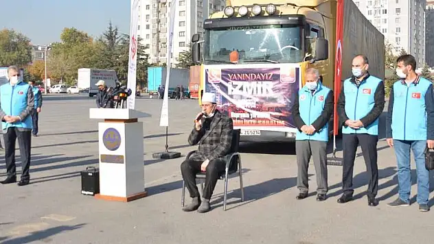 KAYSERİ İL MÜFTÜLÜĞÜ İZMİR'DEKİ DEPREMZEDELERİ UNUTMADI