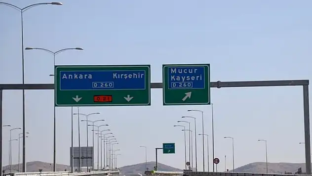 Kayseri–Kırşehir yolu pazartesi 01.00'a kadar ağır vasıta trafiğine kapatıldı