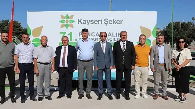 Kayseri Şeker'de 71. Kampanya Dönemi başladı