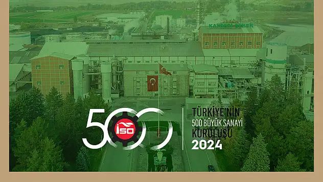 KAYSERİ ŞEKER, İSO 500 LİSTESİNDE KAYSERİ'NİN ZİRVESİNDE