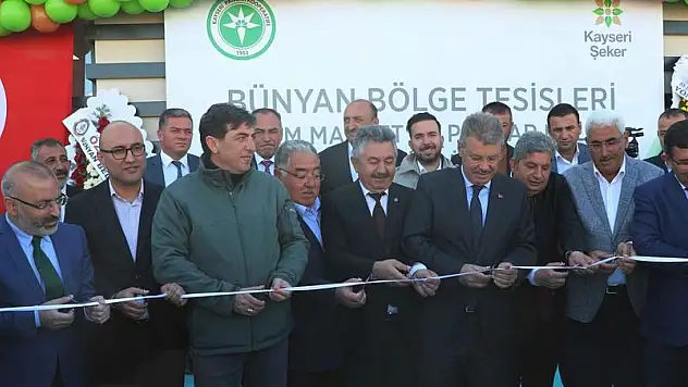 KAYSERİ ŞEKER'DEN, BÜNYAN'DA ÇİFTE AÇILIŞ