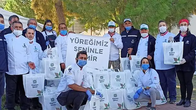 KAYSERİ ŞEKER'DEN İZMİR'E YARDIM ELİ