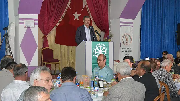 KAYSERİ ŞEKER'İN ŞEKER SOFRASI SARIOĞLAN BÖLGESİ ÇİFTÇİLERİ İÇİN KURULDU