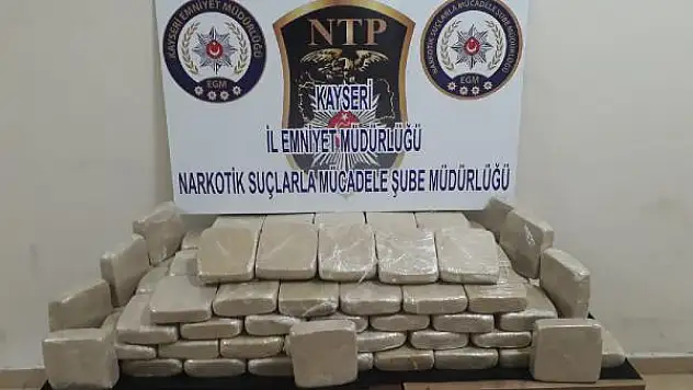 Kayseri'de 115 kilo eroin ele geçirildi