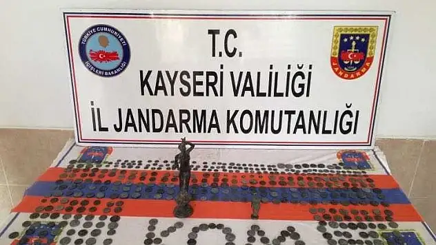 Kayseri'de 507 adet sikke ele geçirildi