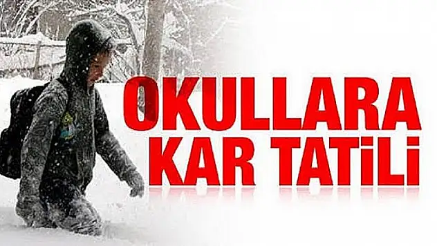 KAYSERİ'DE 7 İLÇEDE EĞİTİME KAR ENGELİ